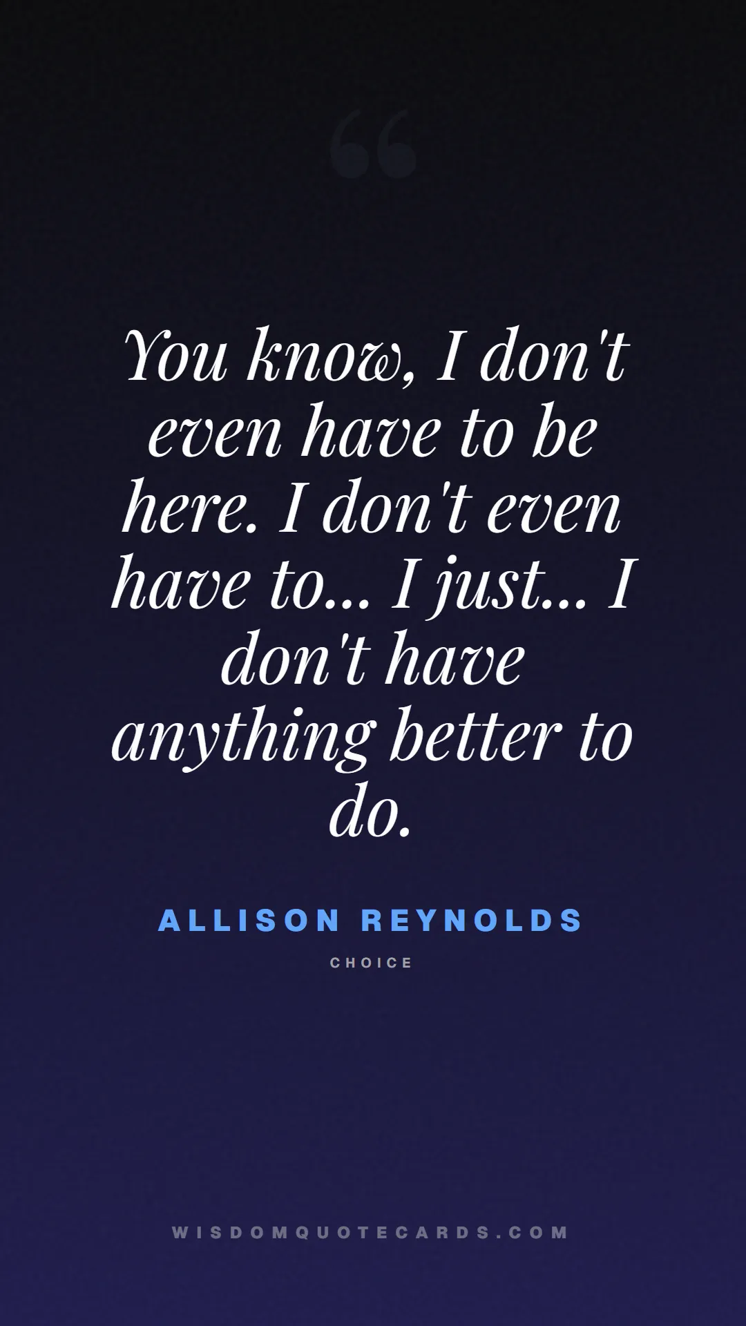 Quote by Allison Reynolds about breakfast club, identity, nostalgia, 80s, youth, coming of age, labels, detention: You know, I don't even have to be here. I don't ev...