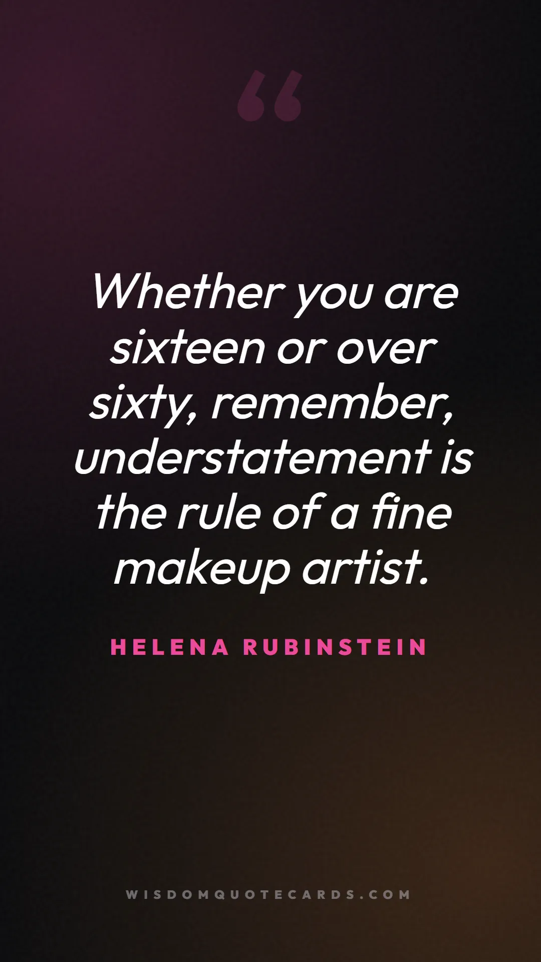 Quote by Helena Rubinstein about makeup, beauty, cosmetics: Whether you are sixteen or over sixty, remember, u...