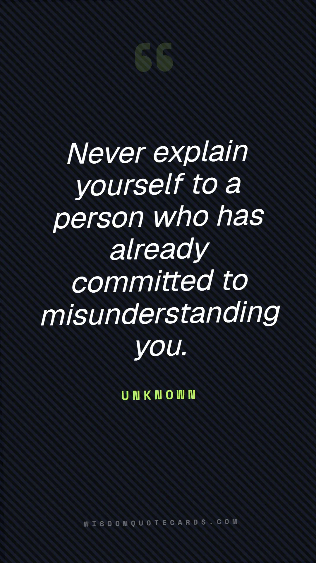 Quote by Unknown about red flags, dating, lessons: Never explain yourself to a person who has already...